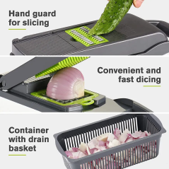 Vegetable Chopper, 12 in 1  Slicer Food & Onion Chopper
